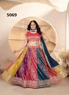 Dvd 5069 Faux Georgette Embroidery Sequence Design Work Lehenga Choli Wholesale In India